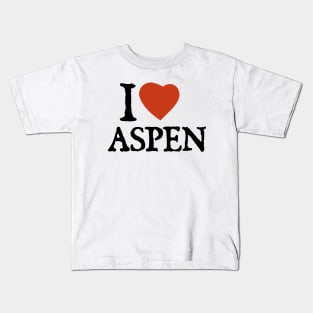 I Love Aspen Kids T-Shirt